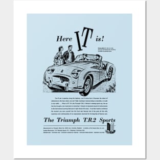 TRIUMPH TR2 - advert Posters and Art